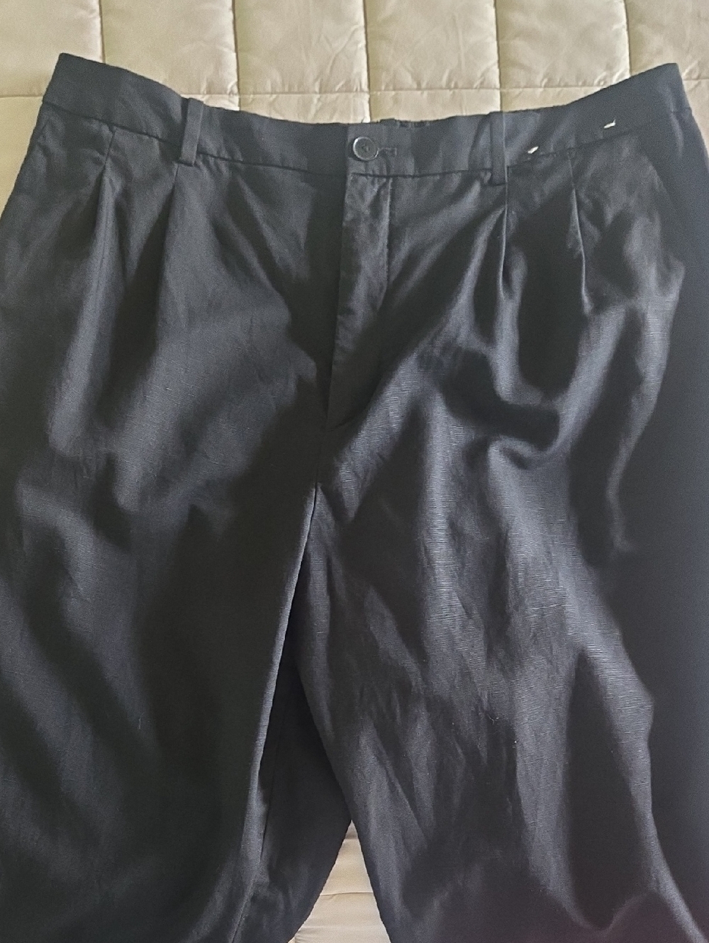 Uniqlo Black Linen Blend Pants - Picture 3 of 7